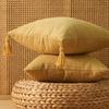 With Tassels Couch Decorative Linen Cotton Pillowcase Throw Pillow Pillow Shell Cushion Cover