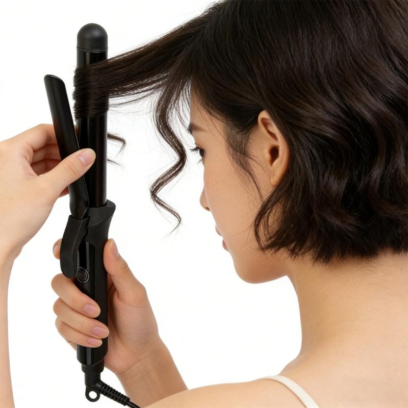 Ions Ceramic Hair Curling Iron 25mm Barrels Size For Natural Styles And Curls Safe Hair Curler for Various Hair Type