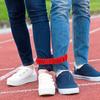 8Pcs Outdoor Teamwork Legged Race Bands Elastic Tie Rope Relay Race Games For Kids Carnival Field Day Backyard Party Supplies Set
