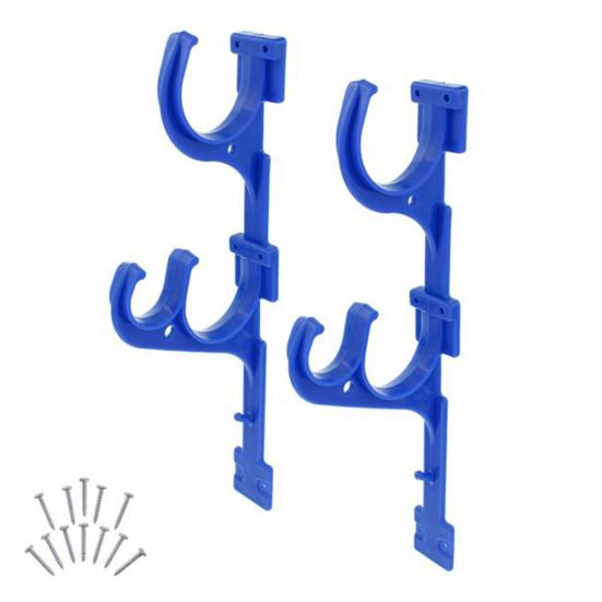 Pool Pole Hook Anti-Rust Easy Install Pool Pole Hanger Pool Accessories Holder for Pool Telescoping Pole Vacuum Hose Skimmer Brushes Garden Tools