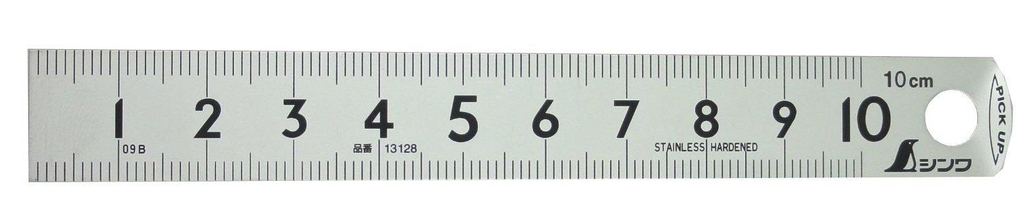 

Shinwa Sokutei Pickup cm Pack of 13128 Scale, Display, Silver, 10cm, 50,