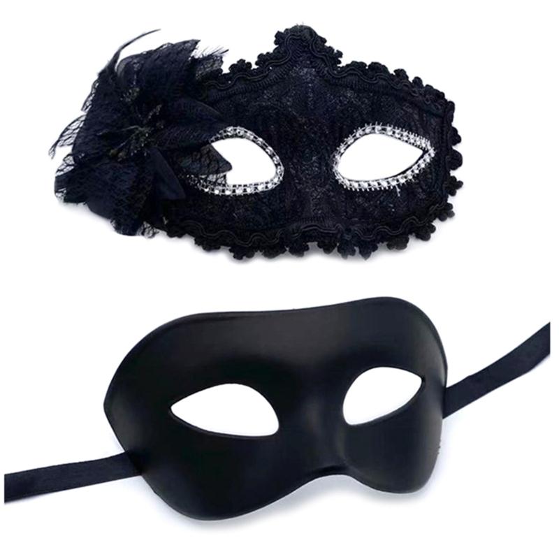 Couple Venetian Mask Masquerade Ball Mask Carnival Mardi Gras Prom Mask Theatrical Mask Cosplay Party Masque Lace Mask