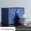 Gaiwan Enamel Overglaze Sancai Bowl Set - National Tide Kung Fu Tea Brewing Cup, Light Luxury Style