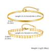 Vnox Stainless Steel Anklet for Women, Gold Color Round Disc Fringe & Flat Snake Chain, Waterproof Adjustable Ankle Bracelet