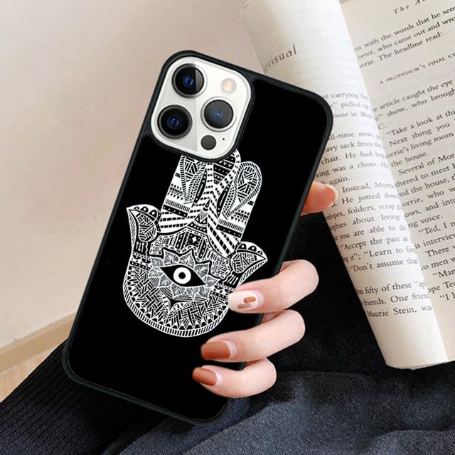 Hamsa Hand of Fatima Phone Case Back Cover for iPhone 17 Air 16 15 14 13 11 12 Pro Max Plus Fundas Coque