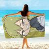 1 Stück Jujutsu Kaisen Mikrofaser Strandtuch Schnelltrocknend Super Saugfähig Sandfrei Weich Übergröße Badehandtuch für Reisen Schwimmen
