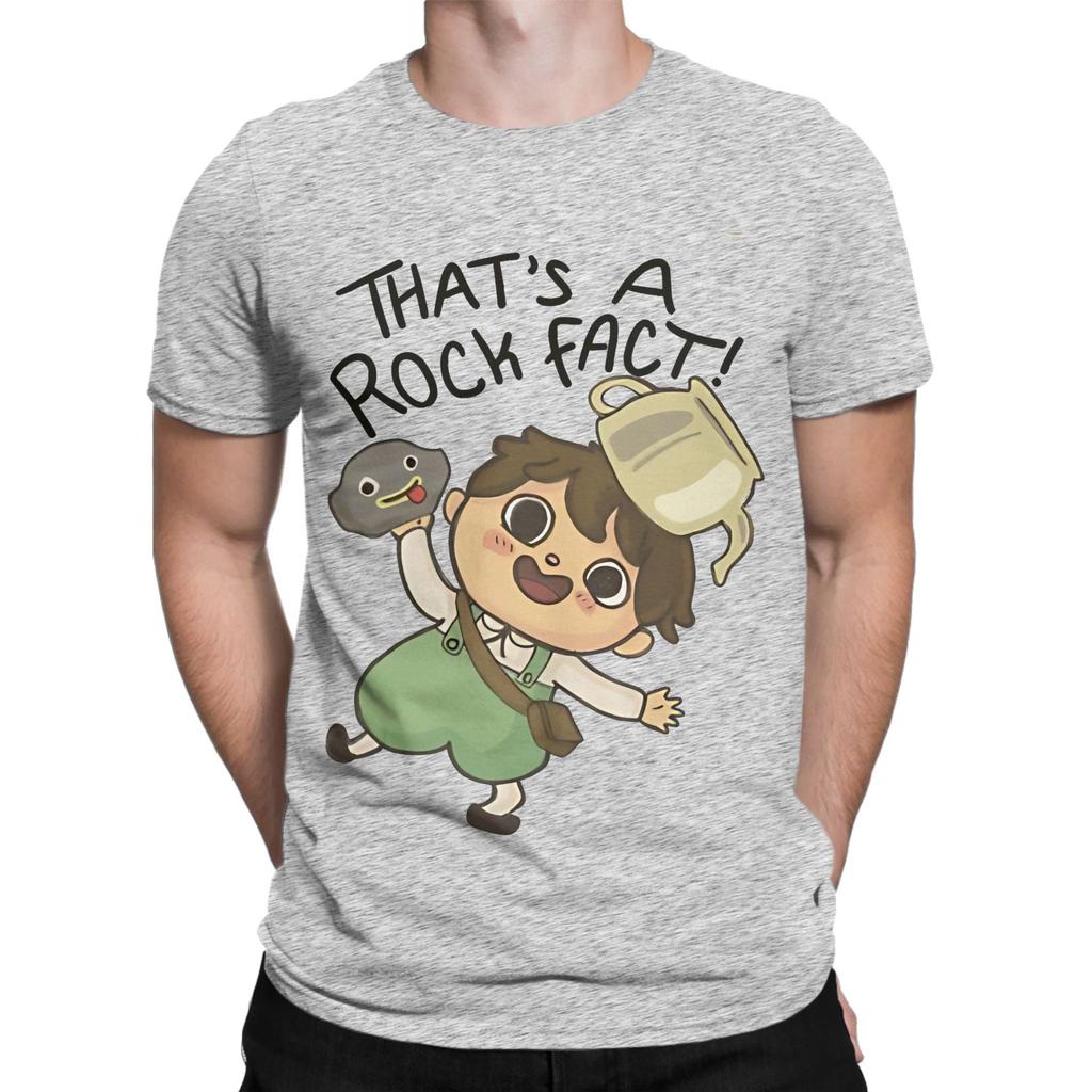 Greg Rock Fact oOver the Garden Wall Graphic 100 Cotton TShirt oOver the Garden Wall Tops Tees For Unisex