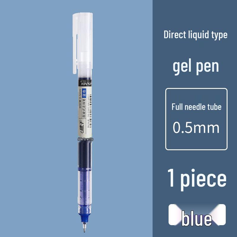 Vibrant Quick-Dry Gel Ink Rollerball Pen 0.5mm Needle Tip, Large Capacity
