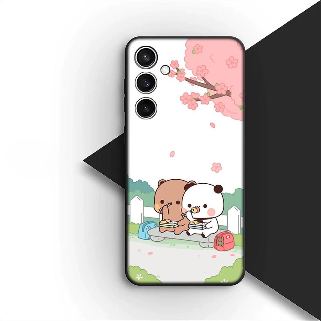 Bubus Dudus Panda Bear BubuDudus Cover for Samsung Galaxy S25 S24 S23 FE Ultra Plus S7 Edge S25+ S24+ A56 5G + Coque Phone Case