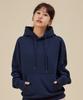 Basic Oversized Wide Shoulder Hoodie_Navy