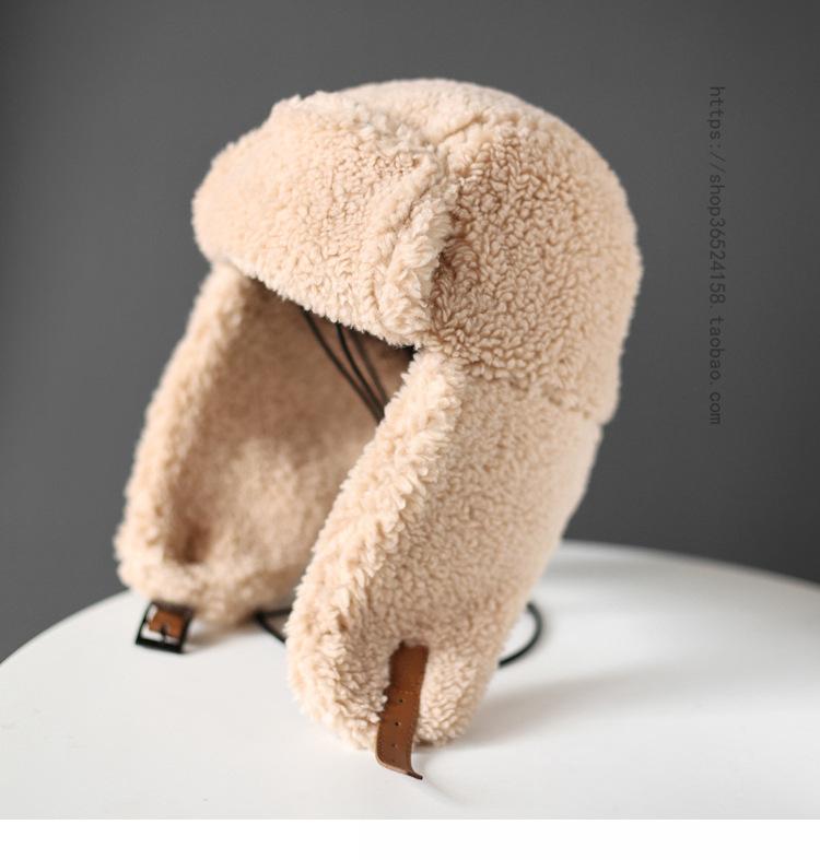 Y2K Girls Women Bomber Hat Pilot Trooper Cap Faux Bonnets Russian Ushanka Earflap Warm Caps Winter Snow Ski Outdoor Cold Weather