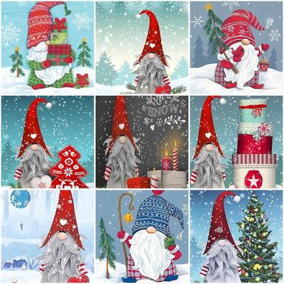 Kit di pittura diamante 5D fai da te Babbo Natale Art Diamante Ricamo Strass Decorazioni per la casa