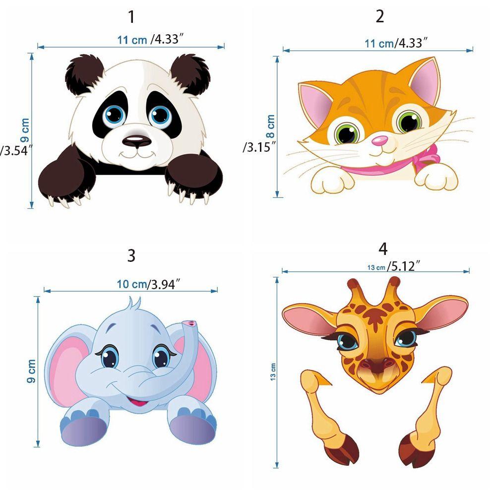 Cartoon Light Switch Sticker Easy to Use Removable Wall Sticker Animal Switch Sticker  Bedroom