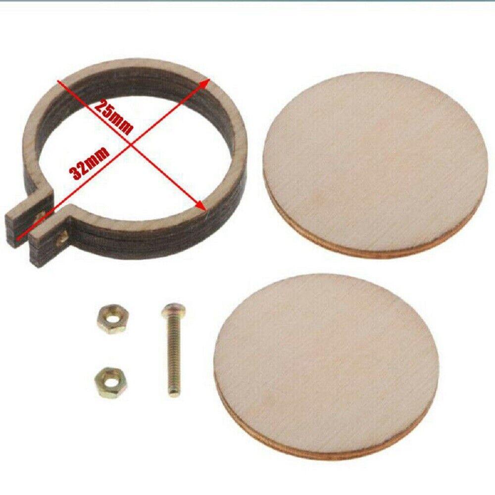 Kali 10x Mini Embroidery Hoops Ring Wooden Hand Crafts Cross Stitch Frame Tools