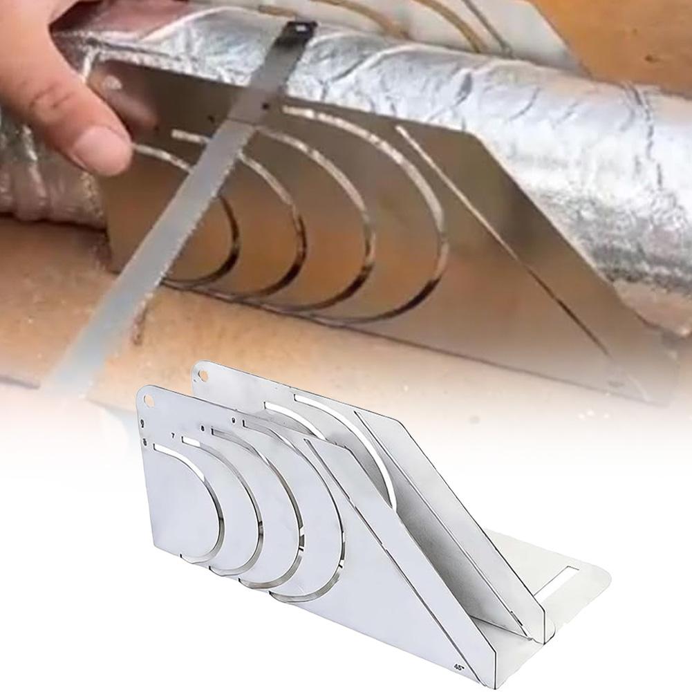 Pipe Cutting Guide Foam Pipe Cutter Tool Adjustable Rubber Insulation Pipe Cutter 45° Cutting Fixture Copper Pipe Insulation