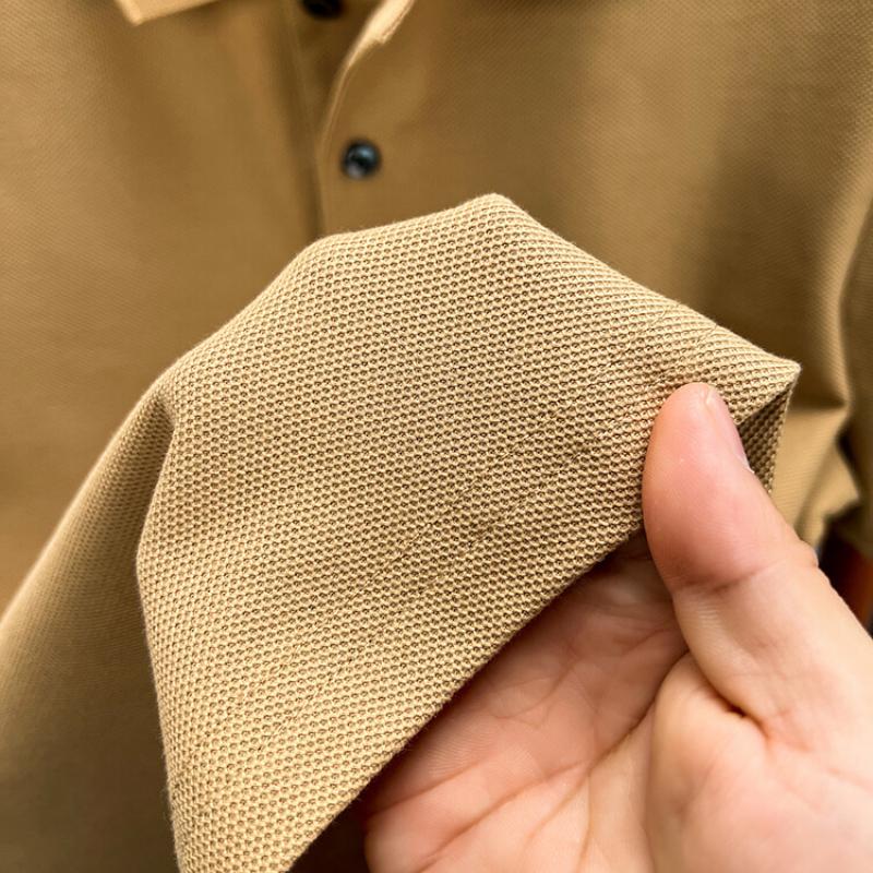 Men's 100% Cotton Polo Shirt -2026 Summer Fashion Casual Short Sleeve, Breathable Lapel Tee,10 Colors, Ideal for Golf and Sports