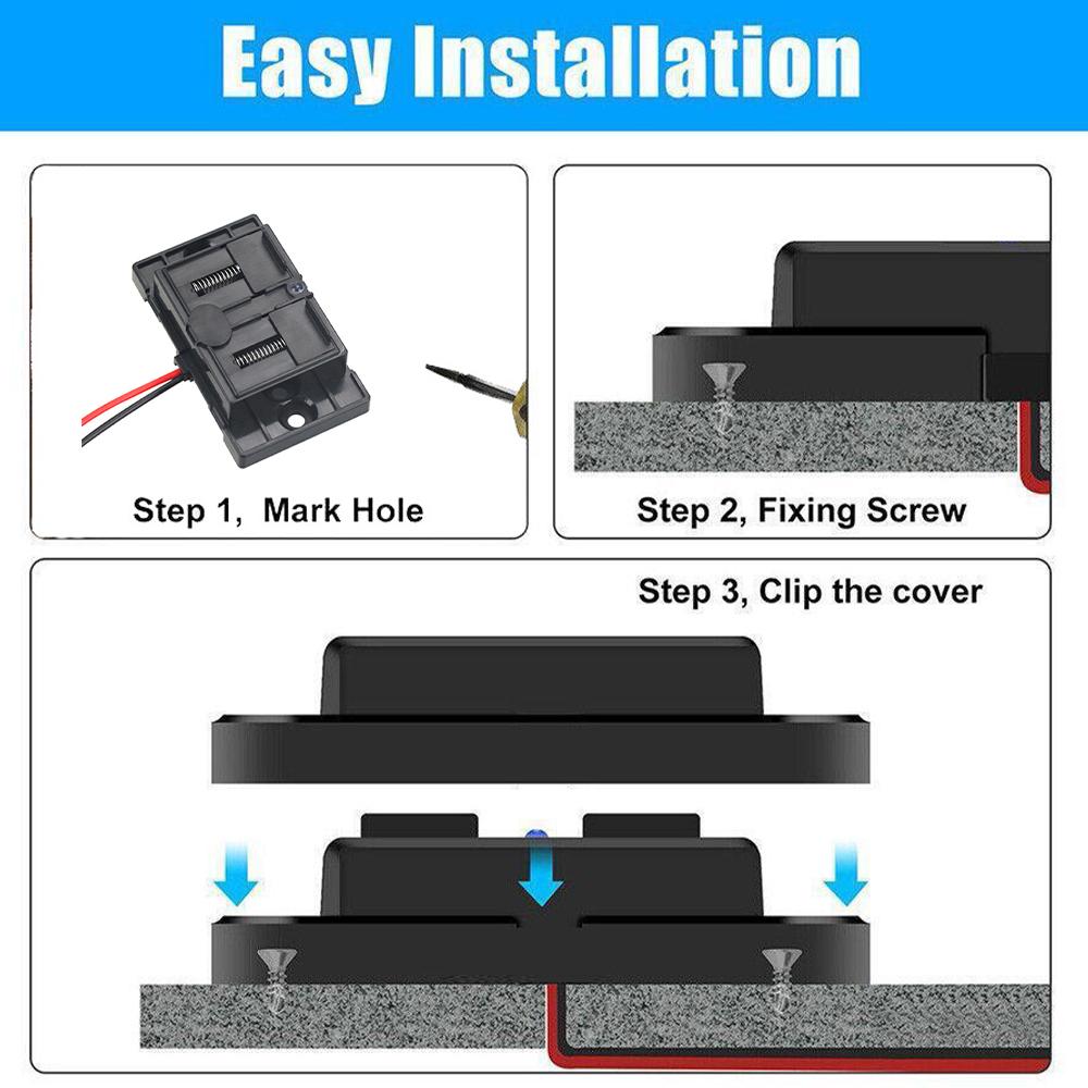 12/24V QC3.0 PD Car Charger Socket Quick Charge  Adapter  with ON/OFF &Dust Cover Waterproof for Bus RV Truck