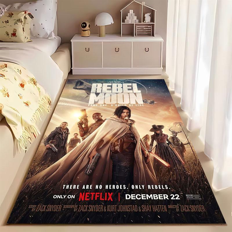Sci-Fi Rebel Theme Carpet Design suitable as a non-slip mat for the living room or bedroom sofa