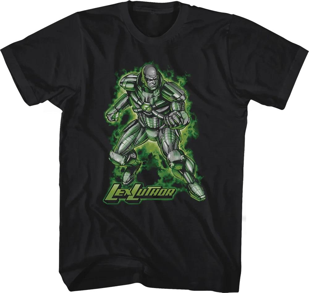 Comics Lex Luthor Warsuit Black TShirt S