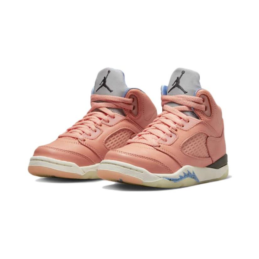 DJ Khaled x Air Jordan Jordan 5 Retro PS We The Best - Crimson Bliss Scarpe da Ginnastica per Bambini Arancione Latte-Blu Vela DV4980-641