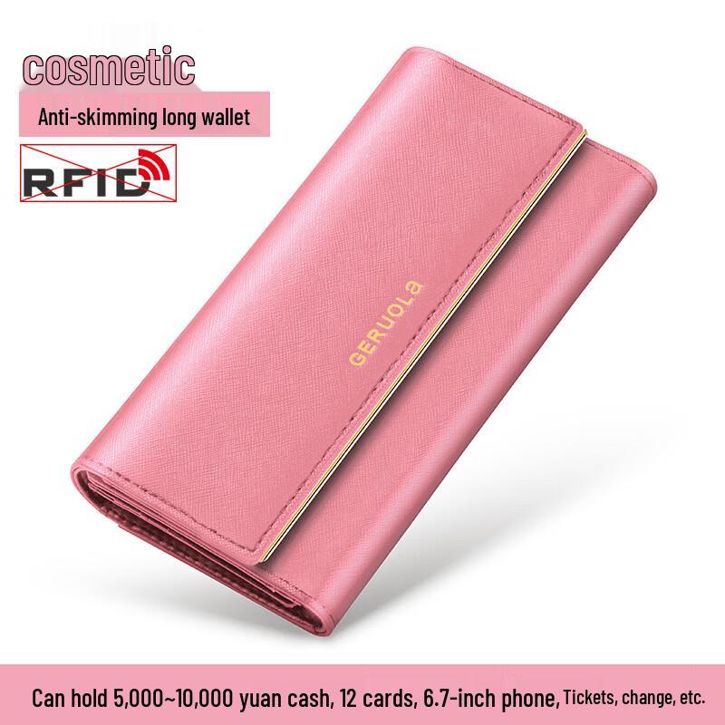 

GERUOLA Women s Leather Multi-Card Phone Clutch Wallet