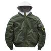 Winter Thick Hooded Bomber Jacket Men Windbreaker Coats Autumn Streetwear Baseball Jackets
