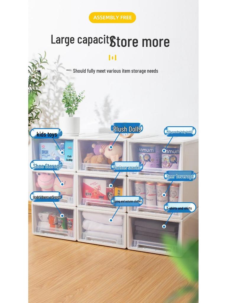 Plastic Wardrobe Drawer Organizers for Clothes and Quilts