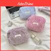 Plush Makeup Storage Bag With Large Capacity For Travel And Beauty Organization