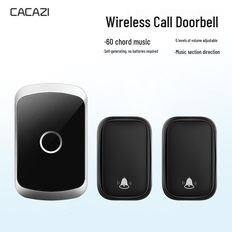 Battery-Free Smart Wireless Doorbell: Waterproof, Musical Ding-Dong for Home