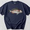 Vintage Sea Bream Fish Graphic T-Shirt, Antique Illustration Marine Biology Apparel