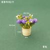 Miniature Mini Plastic Simulation Vase Green Luo Plant Finished Flower Outdoor Doll House Model Accessories for 1:12 Dollhouse