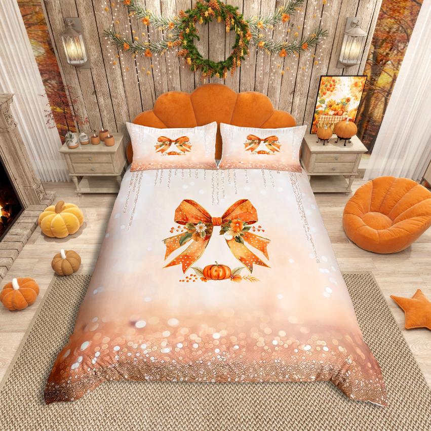 Comforter Homewish Autumn Pumpkin Thanksgiving Day For Teens Bedding Setbotanical Plants Comforter Set