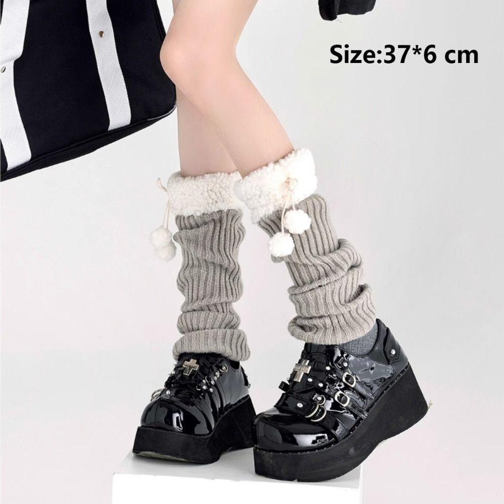 Jambiere tricotate patchwork din lână de miel, acoperitor elastic pentru picior, seturi de șosete tricotate noi, toamnă și iarnă