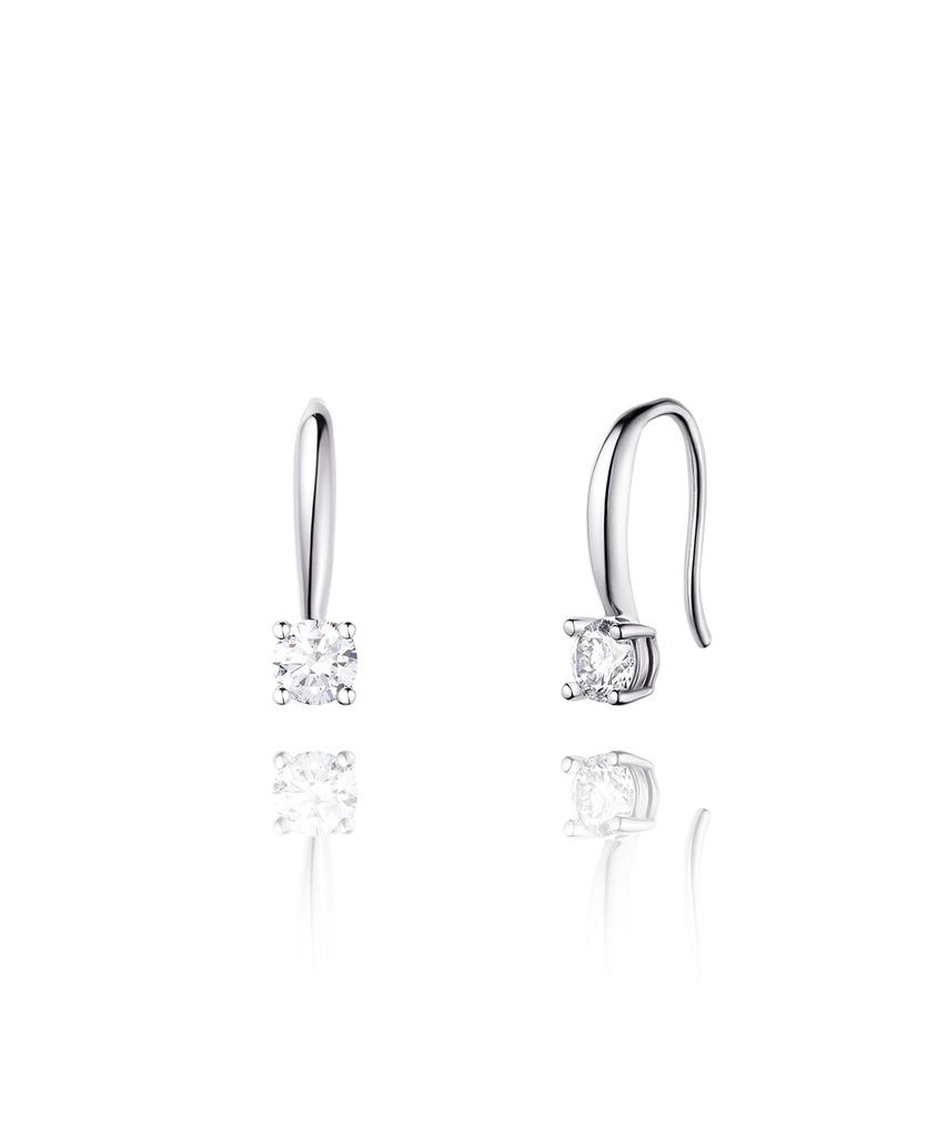 Stonehenge Vela Silver Lab Diamond Earrings Sa26Aa0F