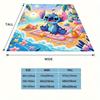 1pc Stitch Printing Blanket - Soft, All-Season Throw for Living Room, Bedroom,Personalized Gift with Adorable Cartoon Design