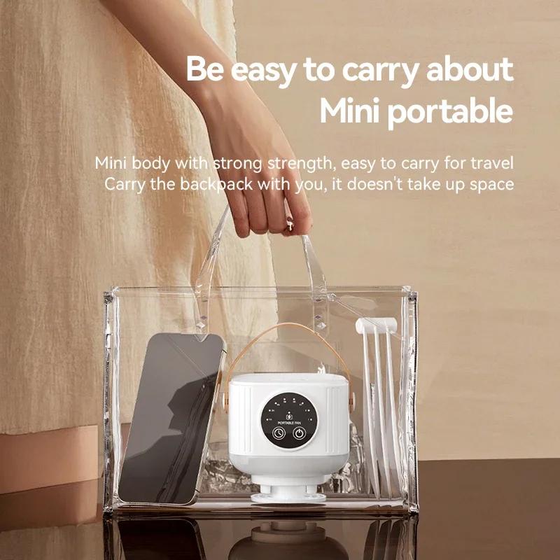 7200mah Wireless Portable Ceiling Fan With Remote, Usb Rechargeable Hanging Fan With Hook For Bedroom Tent Camping Outdoor