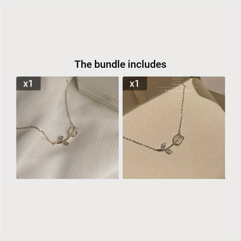 Creative And Elegant Tulip Necklace, Multifunctional Collarbone Pendant Necklace, Fashionable And Elegant Necklace, Birthday, Graduation Anniversary,