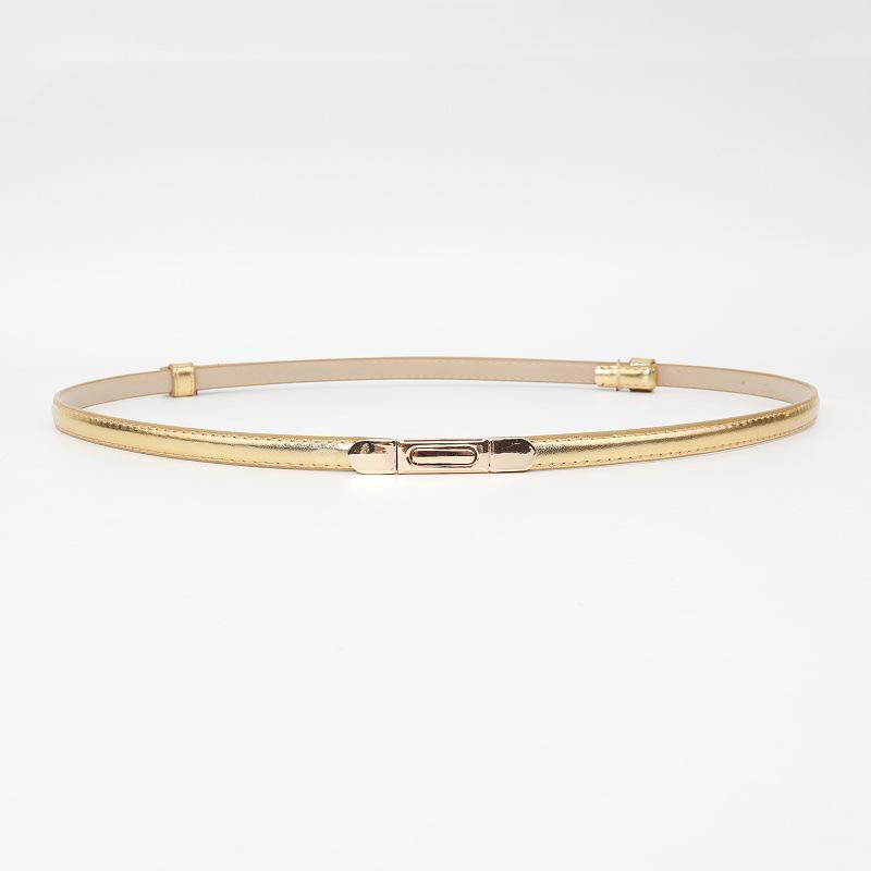 Women's Versatile Decorative Thin Leather Belt for Dress, Sweater, or Shirt