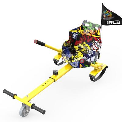 RCB Hoverkart Akcesorium do Żyroskopu Samobalansującego - Regulowane Siedzisko Kartingowe (20 kg Min-100 kg Maks) - Jaune