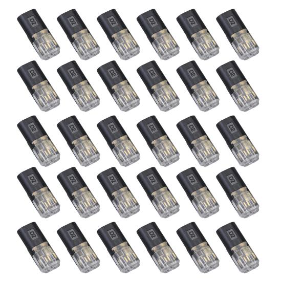 

10/20/30/50Pcs Wire Plug-in Connector with Locking Buckle Low Voltage Wire Quick Connector Quick-Clip Fasteners Multi-Purpose Snap-On Blocks 30PCS