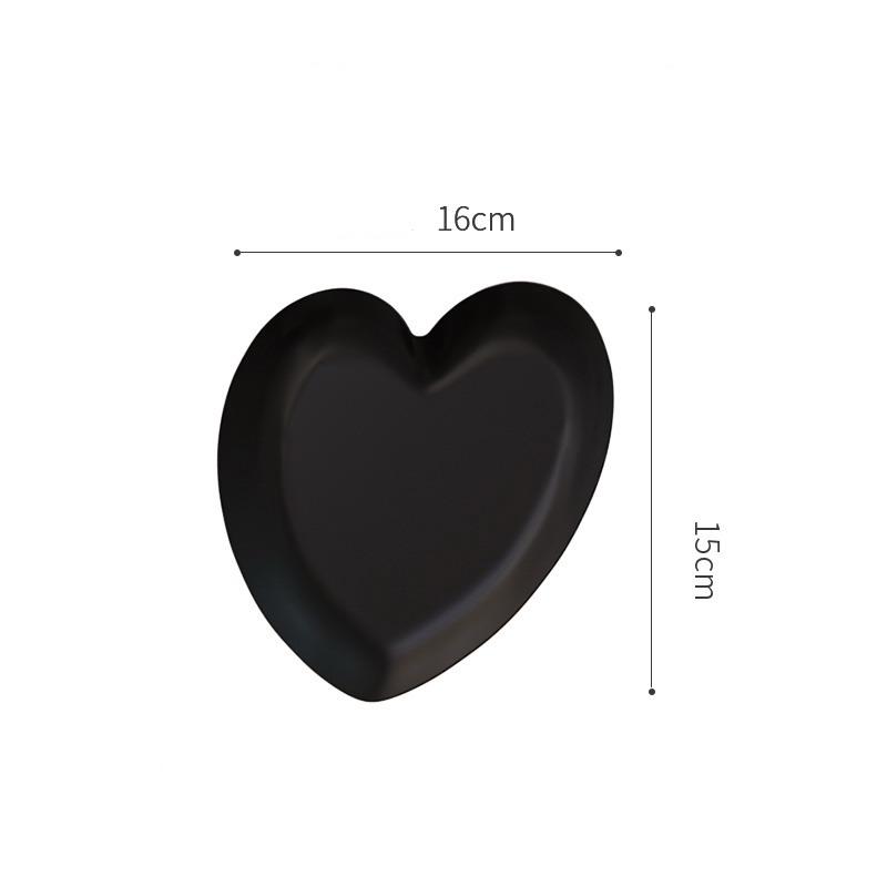 Ins Stainless Steel Water Heart Shape Cosmetics Storage Table Jewelry Tray Multi-Functional Home Dining Tray Containers