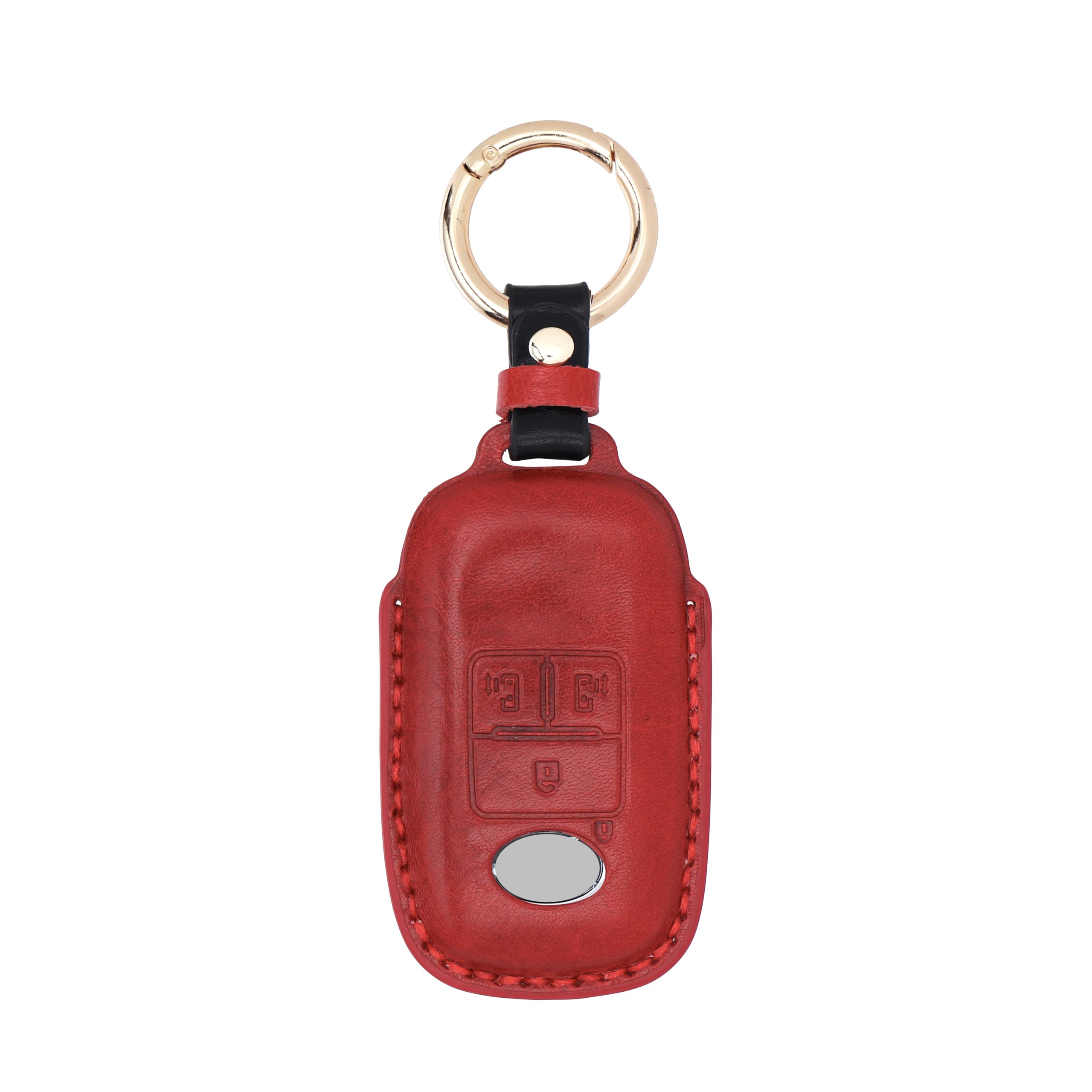 

Toyota Roomy Daihatsu Move Canvas Tanto Custom Thor Atrai Чехол для смарт-ключа из натуральной кожи Темно-коричневый 4 [LiLiE] (3D Красный, Кнопки)