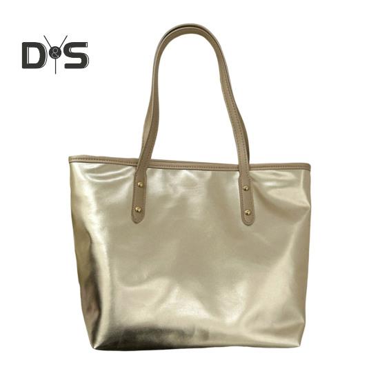 Женская сумка-тоут из искусственной кожи, однотонная сумка через плечо, глянцевая, повседневная, для подмышки, для телефона, ключей, карт, работы, путешествий, вечеринок золотистый