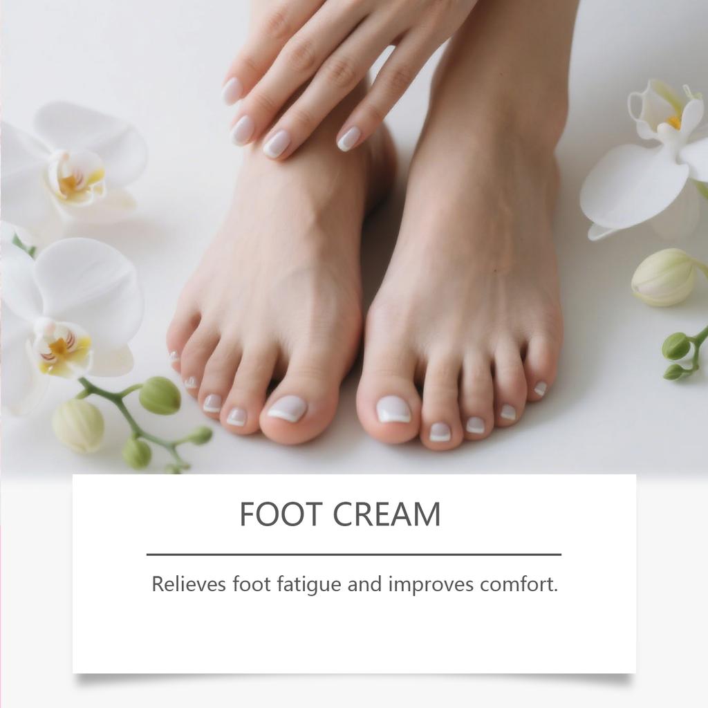 Foot Soothing Cream Is Light, Non-greasy, Quickly Absorbed, Reduces Fatigue, Moisturizes Dryness And Is Suitable For Daily Care.