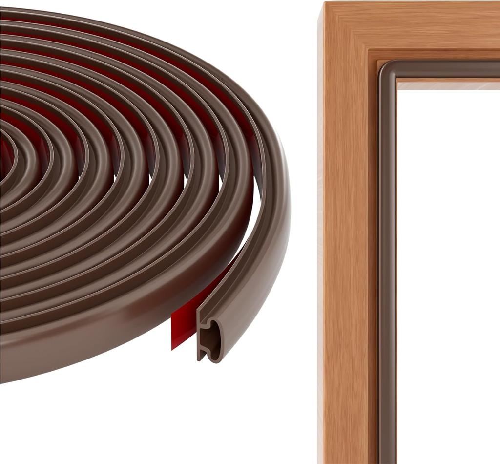 1PC 118.1/236.22in Window Dustproof Soundproof Bedroom Door Weather Sealing Strip  Self Adhesive Anti-Collision Sound Insulation