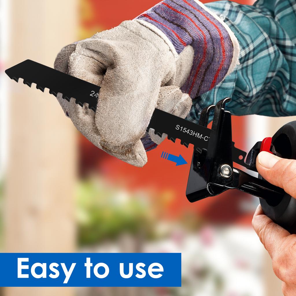 1/3Pcs Reciprocating Saw Blades Alloy Steel 2 TPI Teeth Tipped Cutting Recip Saw Blades Universal Demolition Masonry Saw Blades