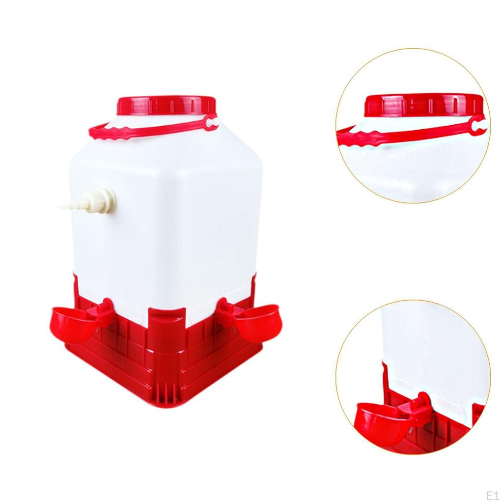 Chick Waterer Chicken Coop Accessories No Waste Drinking Bowl Practical Portable Automatic Drinker