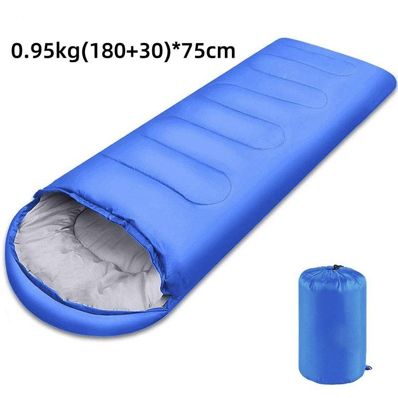 Camping Sleeping Bag Lightweight 4 Season Warm Envelope Backpack Outdoor Hollow Cotton Thickened Adult