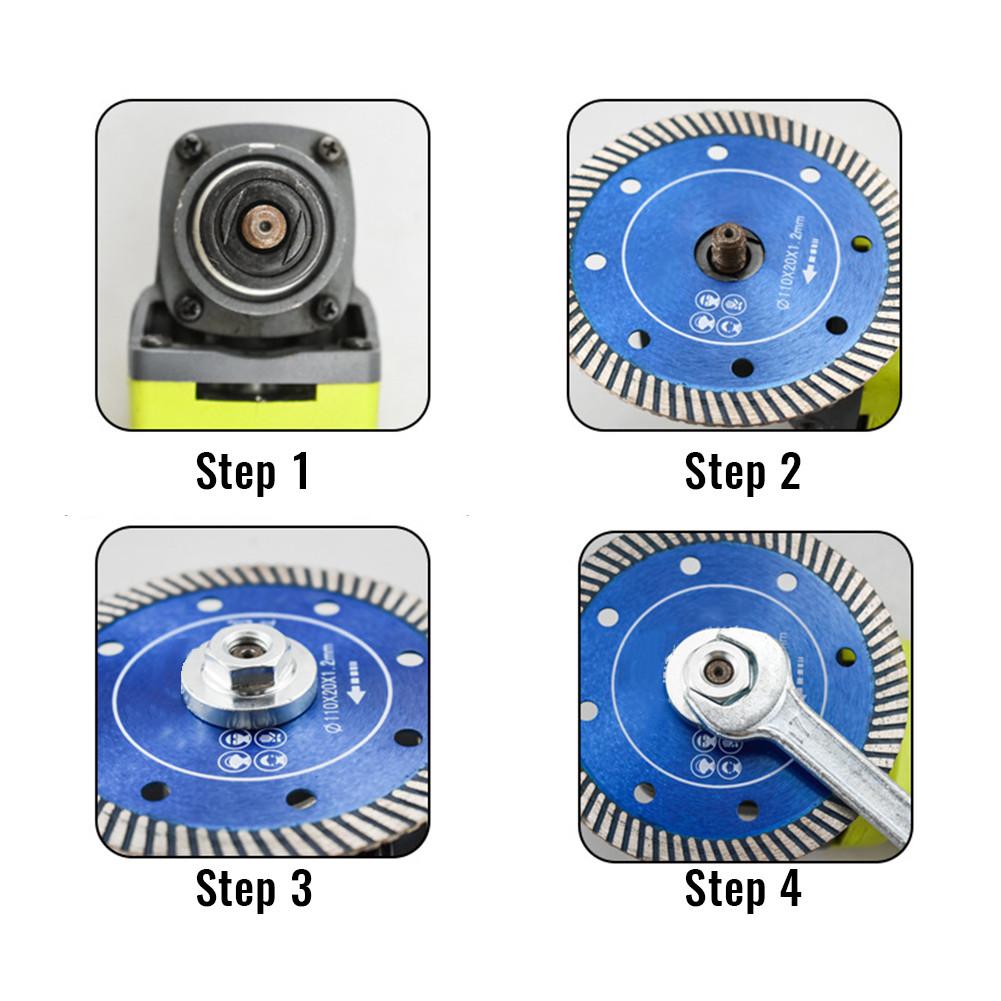 Edelstahl Winkelschleifer Muttern 2* 2x Zubehör