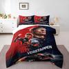 Max Verstappen Number 33 Red Bull Racing Bedding set (1 duvet cover, 2 pillowcases, duvet not included), Champion Poster Art Print